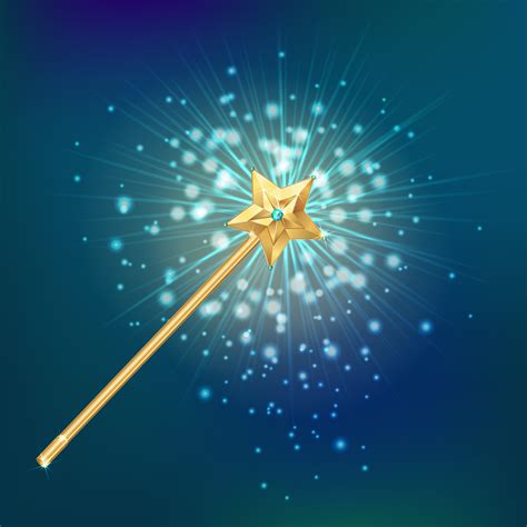 Magic Wand Realistic Background 480562 Vector Art at Vecteezy