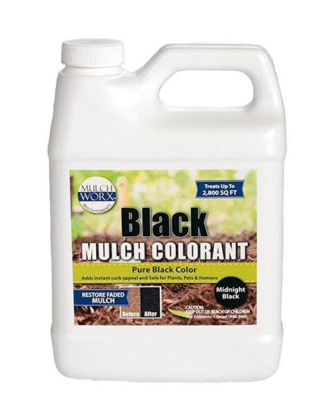 Mulchworx Black Mulch Color Concentrate Sq Ft Pure Midnight