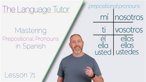 Mastering Prepositional Pronouns In Spanish The Language Tutor