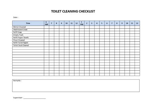 Toilet Chart Template Social Media Template