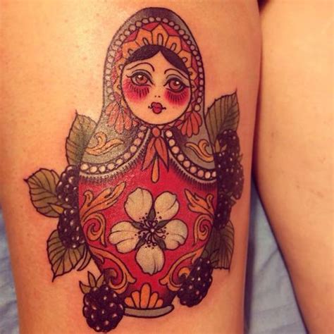 Electrictattoos Alix Ge Wow I Love This Russian Doll Tattoo Nesting Doll Tattoo Doll Tattoo