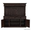 Nahant Rustic Solid Wood Drawer Dining Room Bar Hutch With Buffet