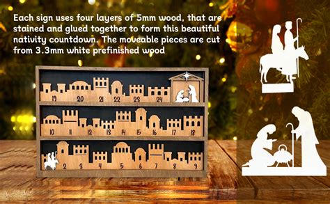 Amazon Nativity Advent Calendar Wooden Advent Calendar Christmas