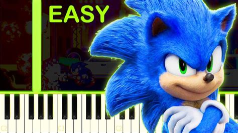 STARS IN THE SKY | SONIC THE HEDGEHOG 2 - EASY Piano Tutorial Chords ...