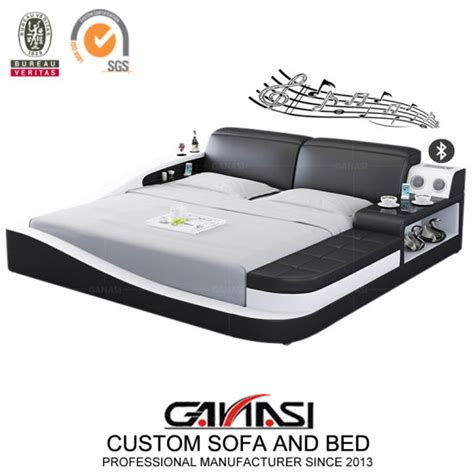 Queen Bed Frame With Bluetooth Speakers Hanaposy