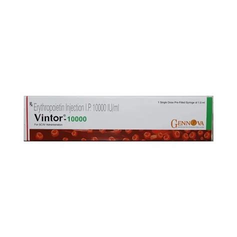 Vintor Iu Injection At Rs Box Erythropoietin Injection In