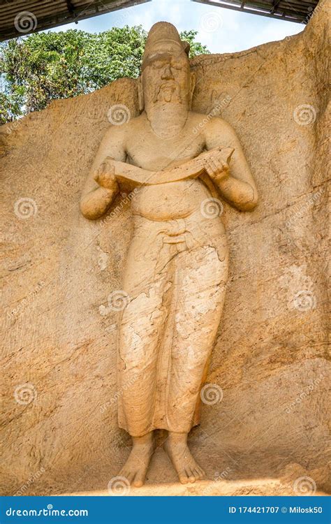 Old Statue Of King Parakramabahu In Polonnaruwa Sri Lanka Royalty