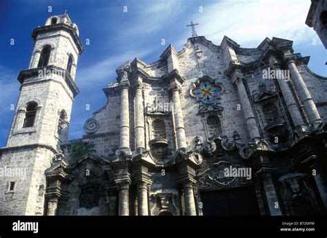Havana Cathedral Havana Cuba Stock Photo Alamy