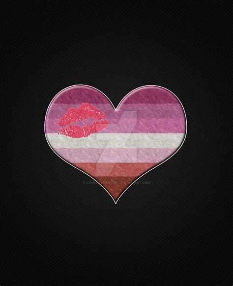 Lipstick Lesbian Pride Heart By Lovemystarfire On Deviantart