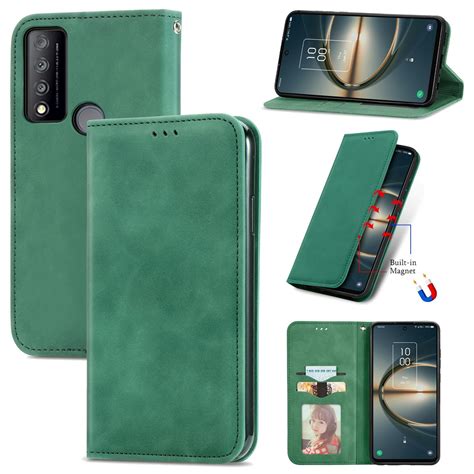 For Tcl V G Retro Skin Feel Magnetic Horizontal Flip Leather Phone