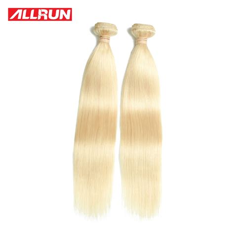 Blonde Human Hair Bundles Brazilian Straight Hair Blonde Weave