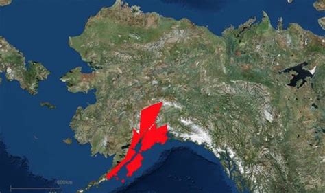 Alaska Earthquake Map : Alaska Earthquake Map Area Affected By ...