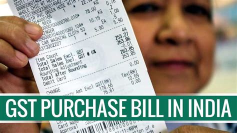 Gst Purchase Bill And Proper Format In India Sag Infotech