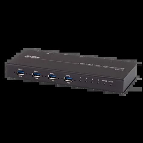 Aten 4 X 4 Usb 32 Gen 1 Industrial Hub Switch Us3344i Aten