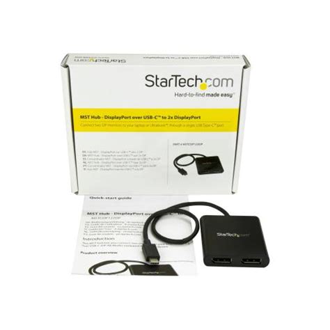 Startech Mstcdp122dp 2 Port Multi Monitor Adapter Usb C