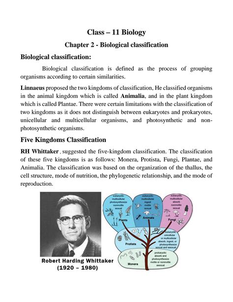 Solution Class 11 Chapter 2 Biological Classification Studypool