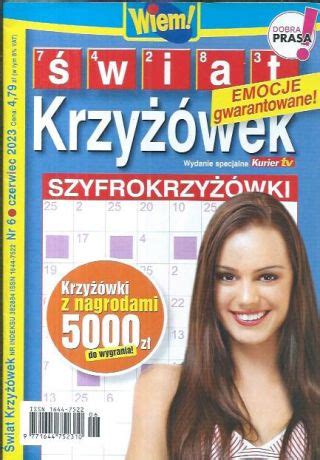 Świat Krzyżówek Szyfrokrzyżówki Wiem 6 2023 kupisz tanio na TanieCzytanie