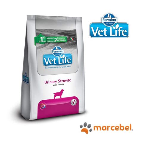 Vet Life Natural Canine Urinary Struvita Kg Farmina Marcebel