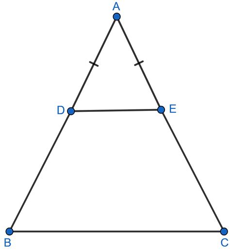 D And E Are Points On Equal Sides Ab And Ac Of An Isosceles Knowledgeboat