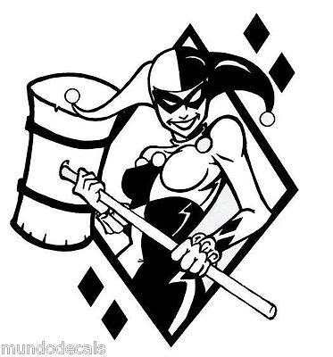 X Harley Quinn Queen Suicide Squad Vinyl Decal Sticker Car Wall