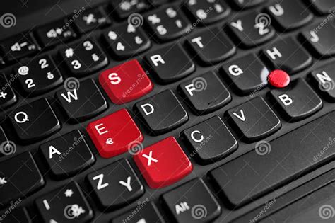 Sex Sign Highlighted In Red On The Laptop Keyboard Stock Image Image Of Forbidden Computer