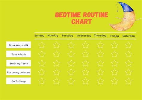 40 Free Printable Bedtime Routine Charts Printaboles