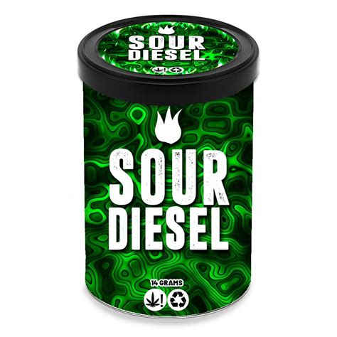 Sour Diesel 400ml Tuna Tins 14g Green Buddha Packaging