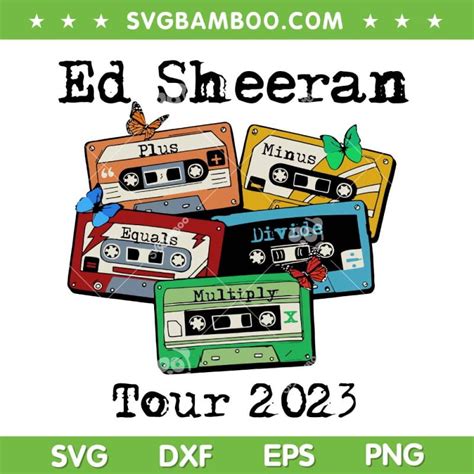 Ed Sheeran 2023 Tour SVG PNG