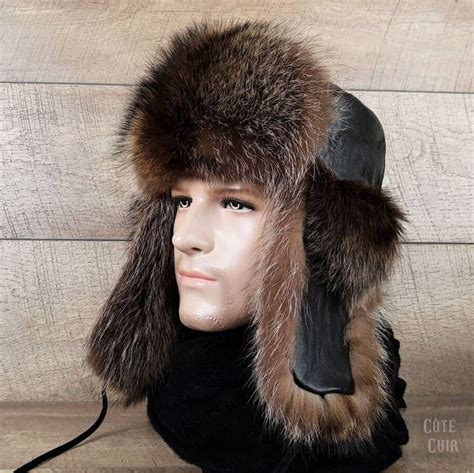 Men's Fur Trapper Hats | Quality Real Fur Hats - Cote Cuir Leather