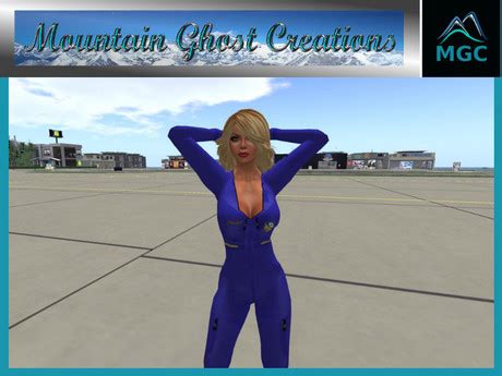 Second Life Marketplace - Blue Angels Flight Suit (woman's)