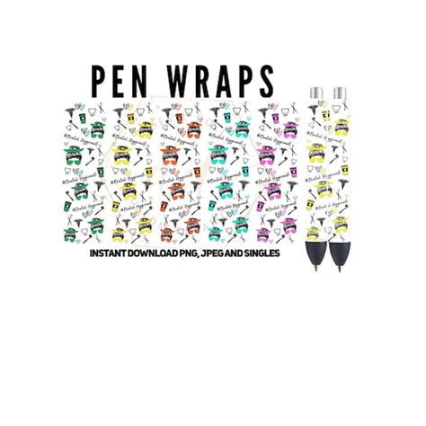 Pen Wraps Dental Hygienist Collage Version 2 PNG JPEG And Etsy