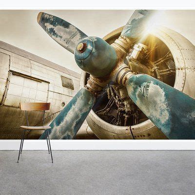 Vintage Airplane Propeller X Piece Wall Mural Wall Murals