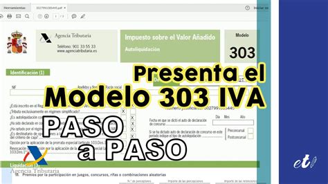 Cómo rellenar y presentar el modelo 303 por Internet Paso a Paso