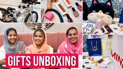 MY BIRTHDAY GIFTS UNBOXING Mashura Basheer Bashi Suhana YouTube