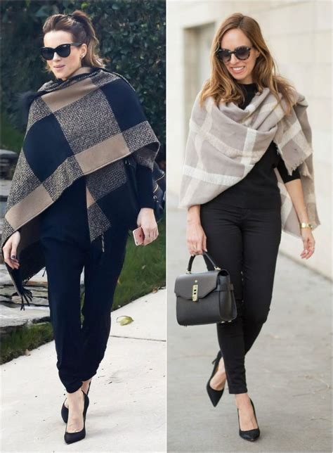 Inspired By Kate Beckinsales Chic Blanket Scarf Sydne Style How