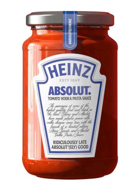 Heinz X Absolut Vodka Pasta Sauce Hypesnacks