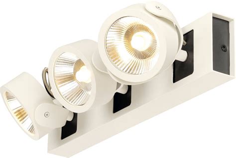 Slv Kalu Applique Et Plafonnier Int Rieur Triple Blanc Noir Led