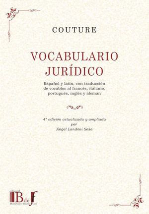 VOCABULARIO JURÍDICO 4 ª ED 2018 ESPAÑOL Y LATÍN CON TRADUCCIÓN DE