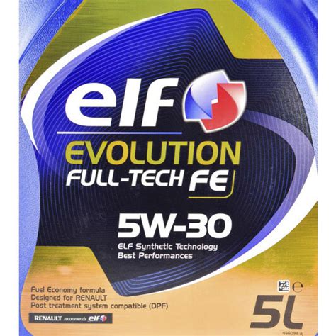 Купити Elf Evolution Full Tech Fe 5w 30 5 л 213935 моторна олива ціна 1706 ₴ Promua Id