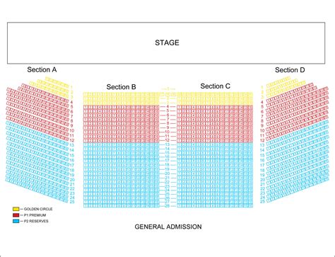 Seating Charts Centennial Terrace