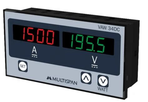 Multispan Dc Panel Meter Dimension 96 X 96 X 54 H X W X Dmm Model Namenumber Mfm 14dc At