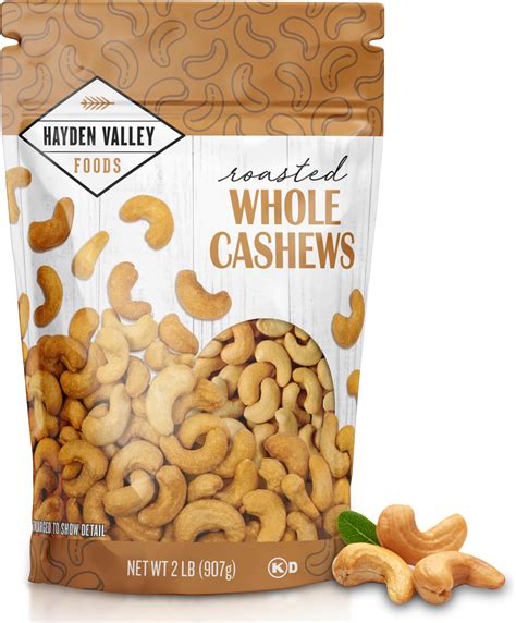 Amazon Hayden Valley Foods Whole Unsalted Roasted Cashews 2 Lb