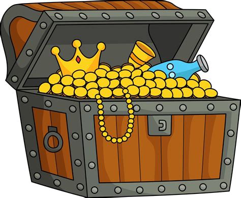 Big Treasure Chest Cartoon Colored Clipart 7066890 Vector Art at Vecteezy