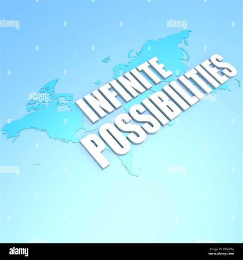 Infinite Possibilities World Map Stock Photo Alamy