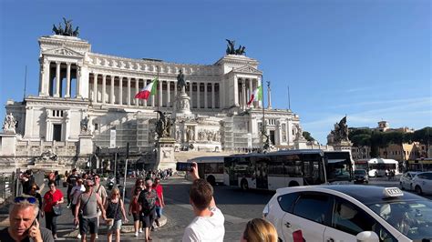 Rome Italy Grandeur Of Altare Della Patria In Rome The