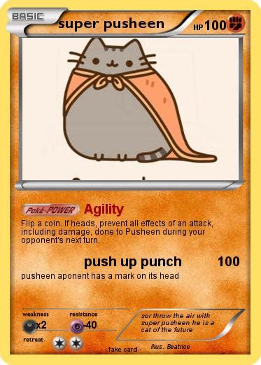 Pokémon Super Pusheen Agility My Pokemon Card