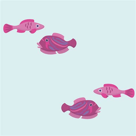 Silhouette of a pink tropical fish. Seamless pattern. Vector illustration. 22581909 Vector Art ...