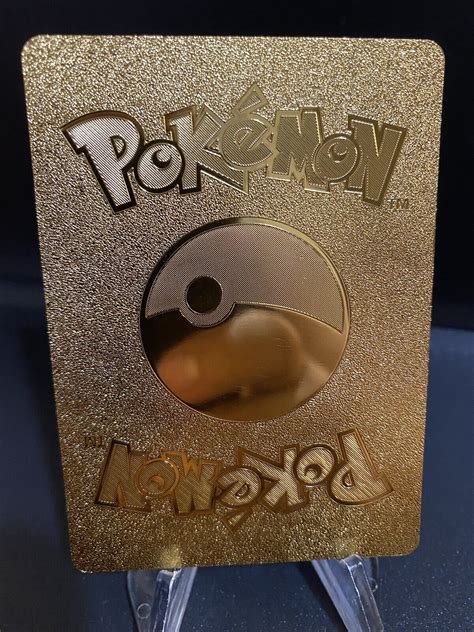 Mavin Mewtwo Mew Gx Gold Foil Fan Art Pokemon Card Display Card