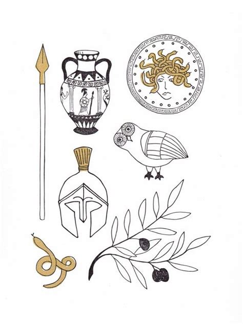 Greek God Athena Symbol