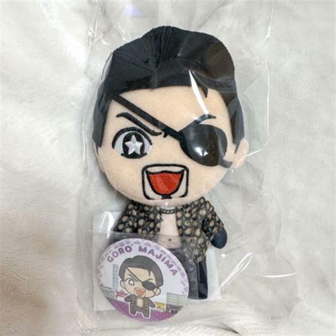 Ryu Ga Gotoku Kiwami Goro Majima Plush Doll Button Badge Set Sega